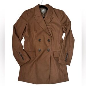 Worthington - Brown Double Breasted Blazer Jacket Sz 6